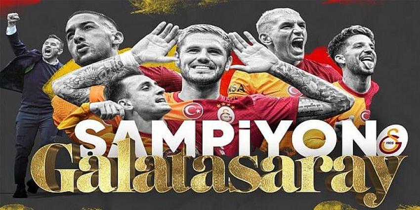 Süper Lig'de 2023/2024 sezonu şampiyonu Galatasaray!