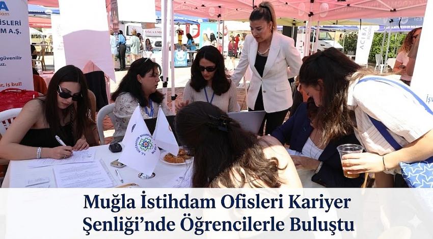 Muğla İstihdam Ofisleri Kariyer Şenliği’nde Öğrencilerle Buluştu